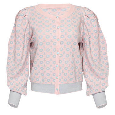 Larsen Cardigan Blue Rose - Cardigan
