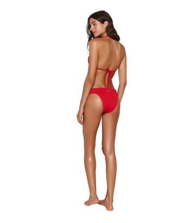Solid Bia Tube BR Red - Bikini Bottom