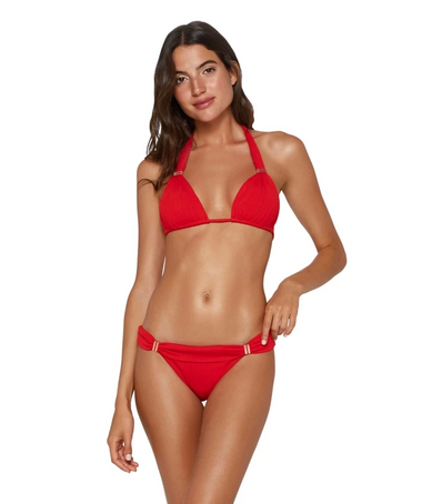 Solid Bia Tube Top Red - Bikini Top