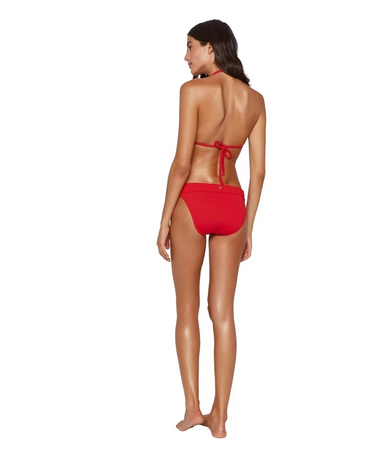 Solid Bia Tube Top Red - Bikini Top