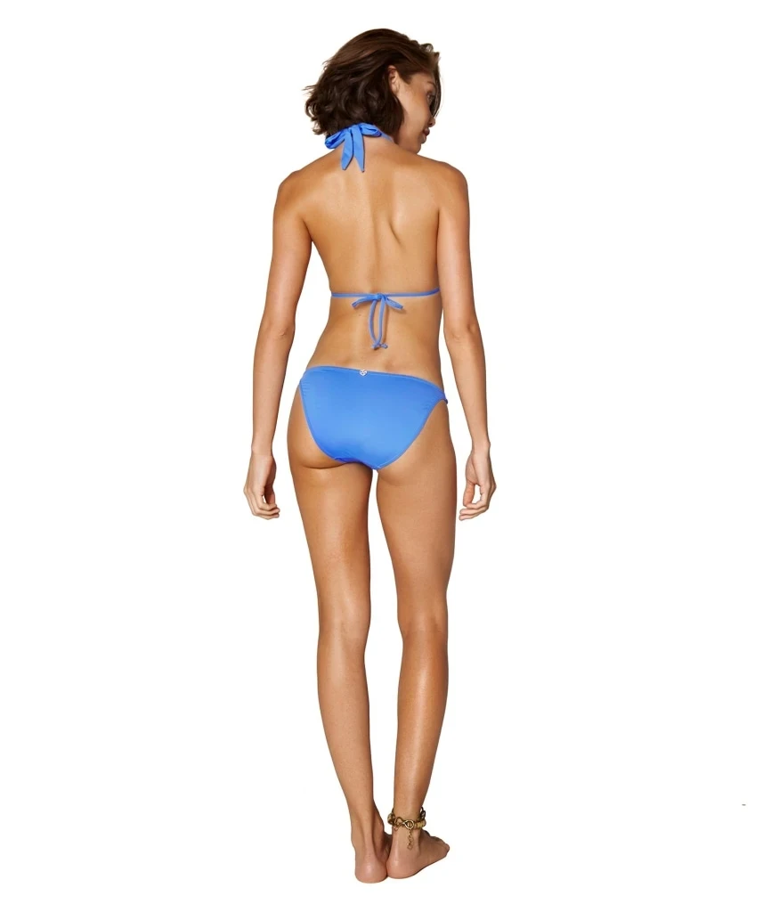 Load image into Gallery viewer, Solid Paula Full Bottom Blue - Bikini Bottom
