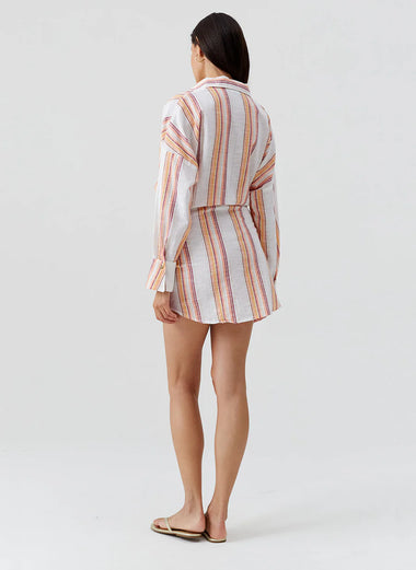 Sara Dress Sunset Stripe