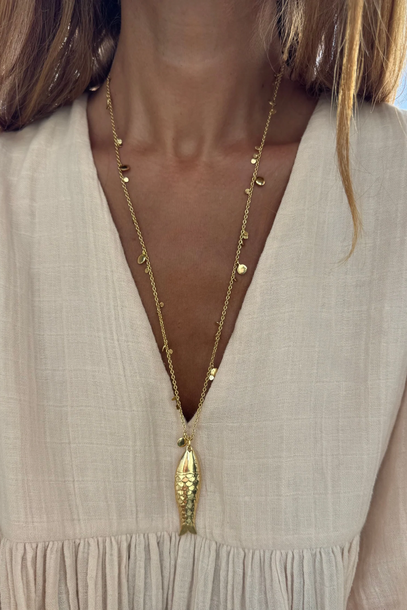 Gioia Long Necklace Gold