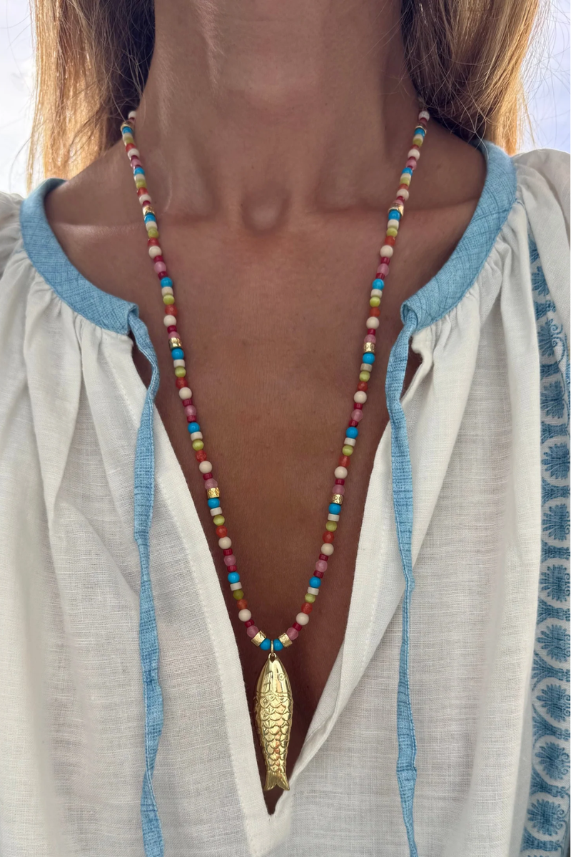 Gioia Long Necklace Multicolor