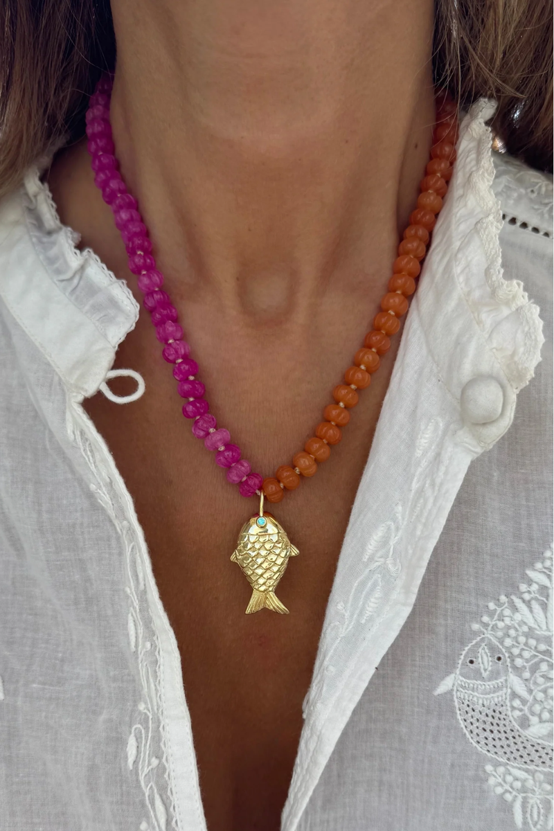 Raani Necklace Pink/Orange