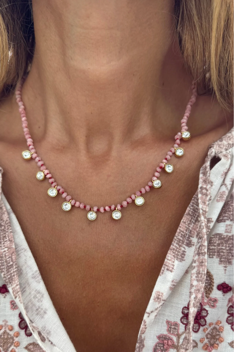 Charlotte Necklace Pink