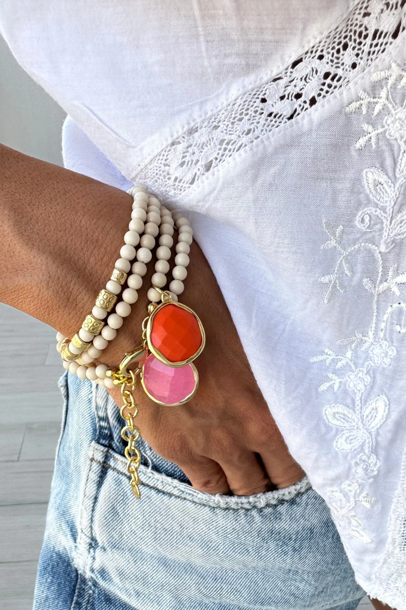 Grace Bracelet Pink/Orange