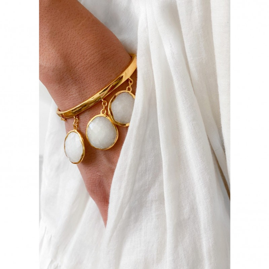 White Jade Bracelet - Maggi Summer Bracelet Jade