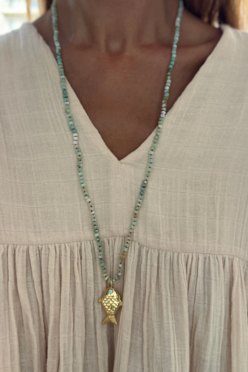 Raani Necklace Aqua