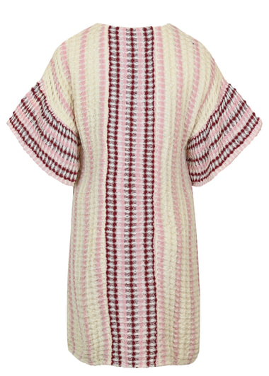 Allirra Waffle Stripe Mini Dress