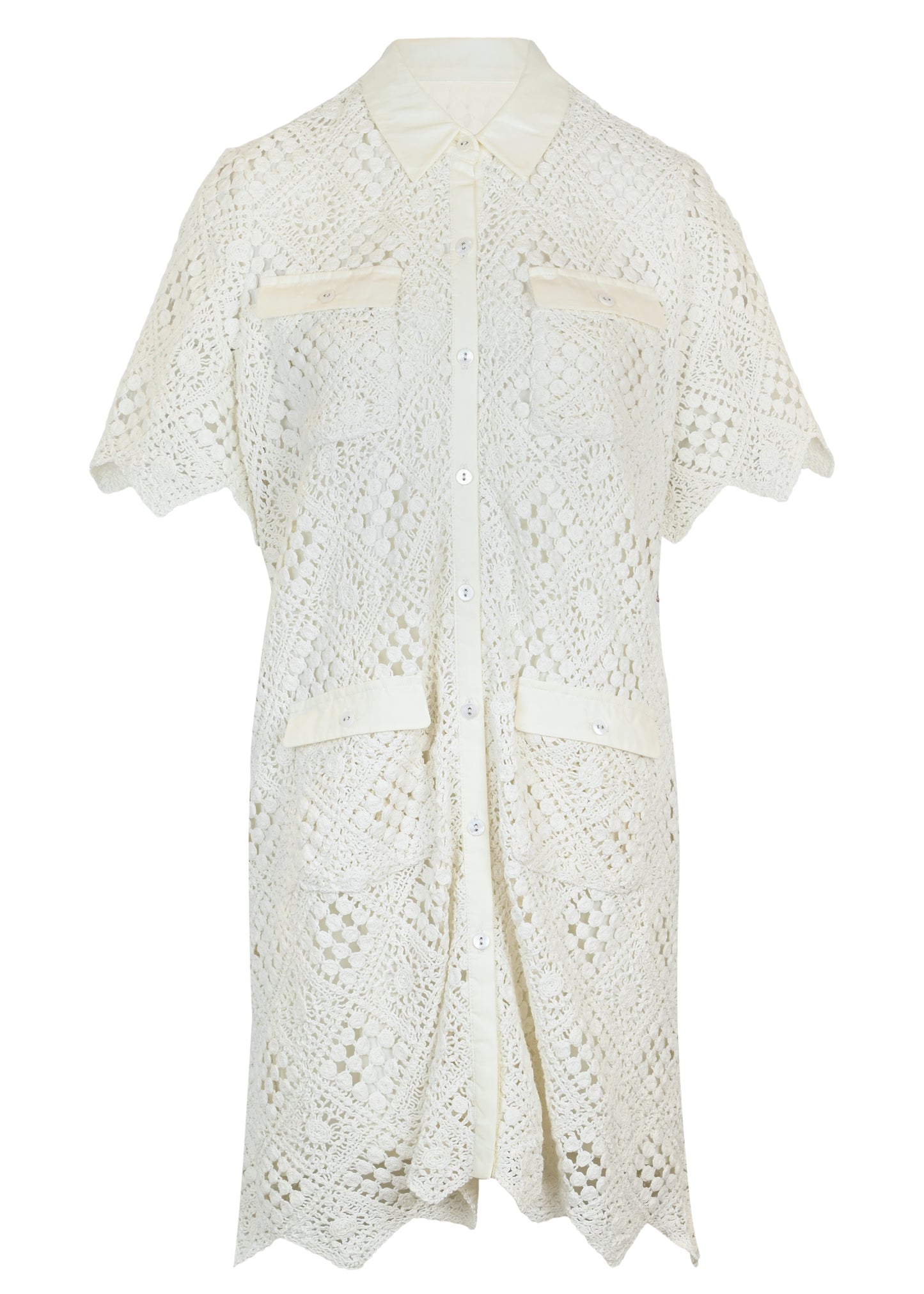 Load image into Gallery viewer, Aries Diamond Crochet Mini Dress
