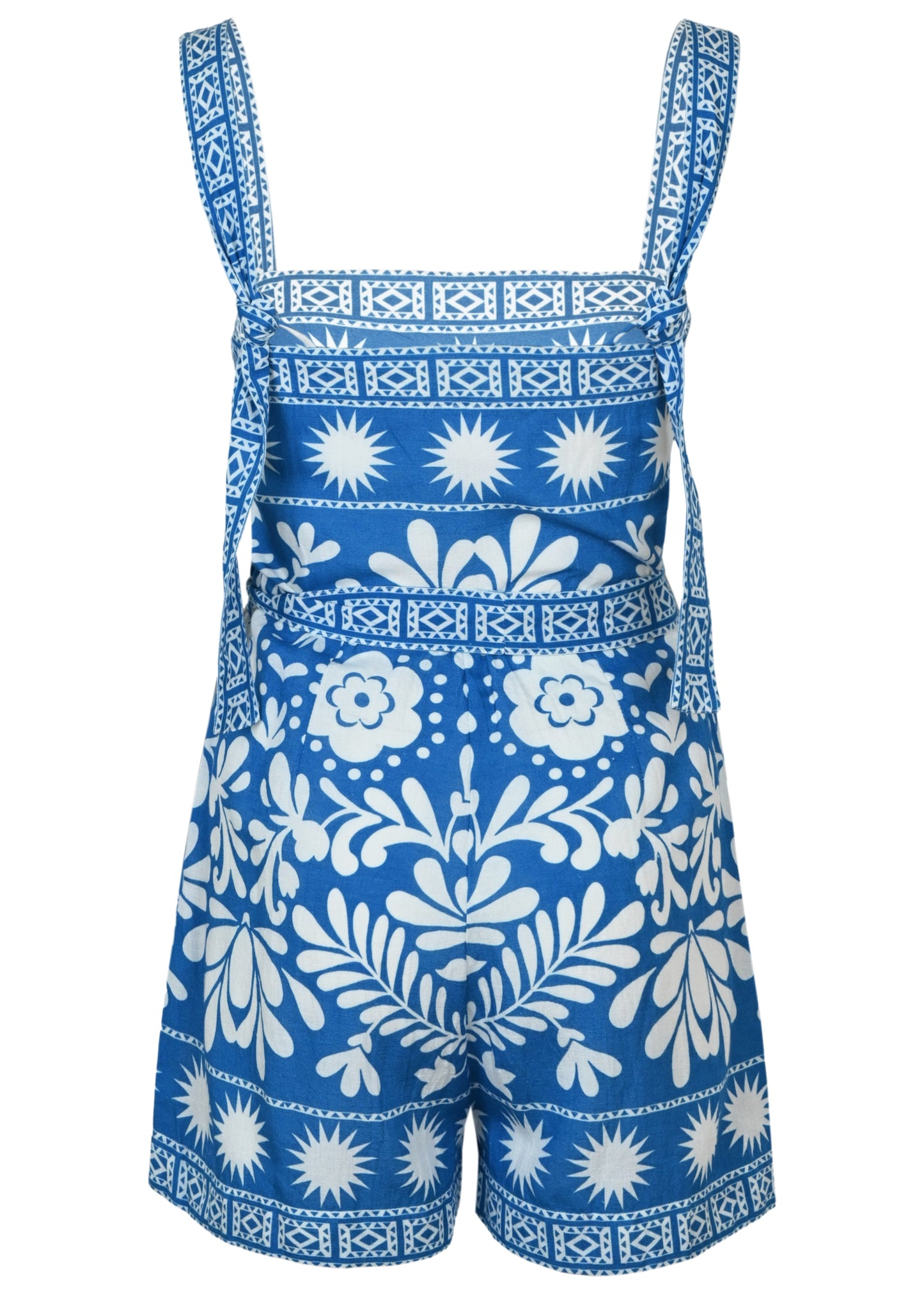 Load image into Gallery viewer, Catrice Folk Monstera Print Romper
