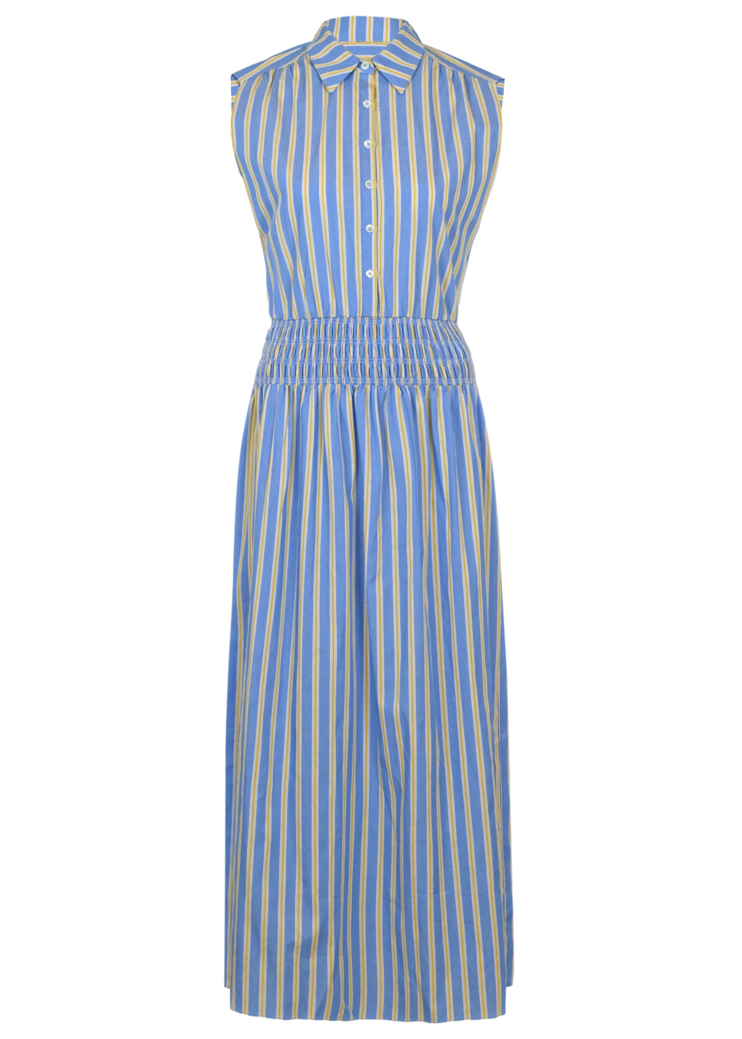 Load image into Gallery viewer, Edna Shirting Midi Dress
