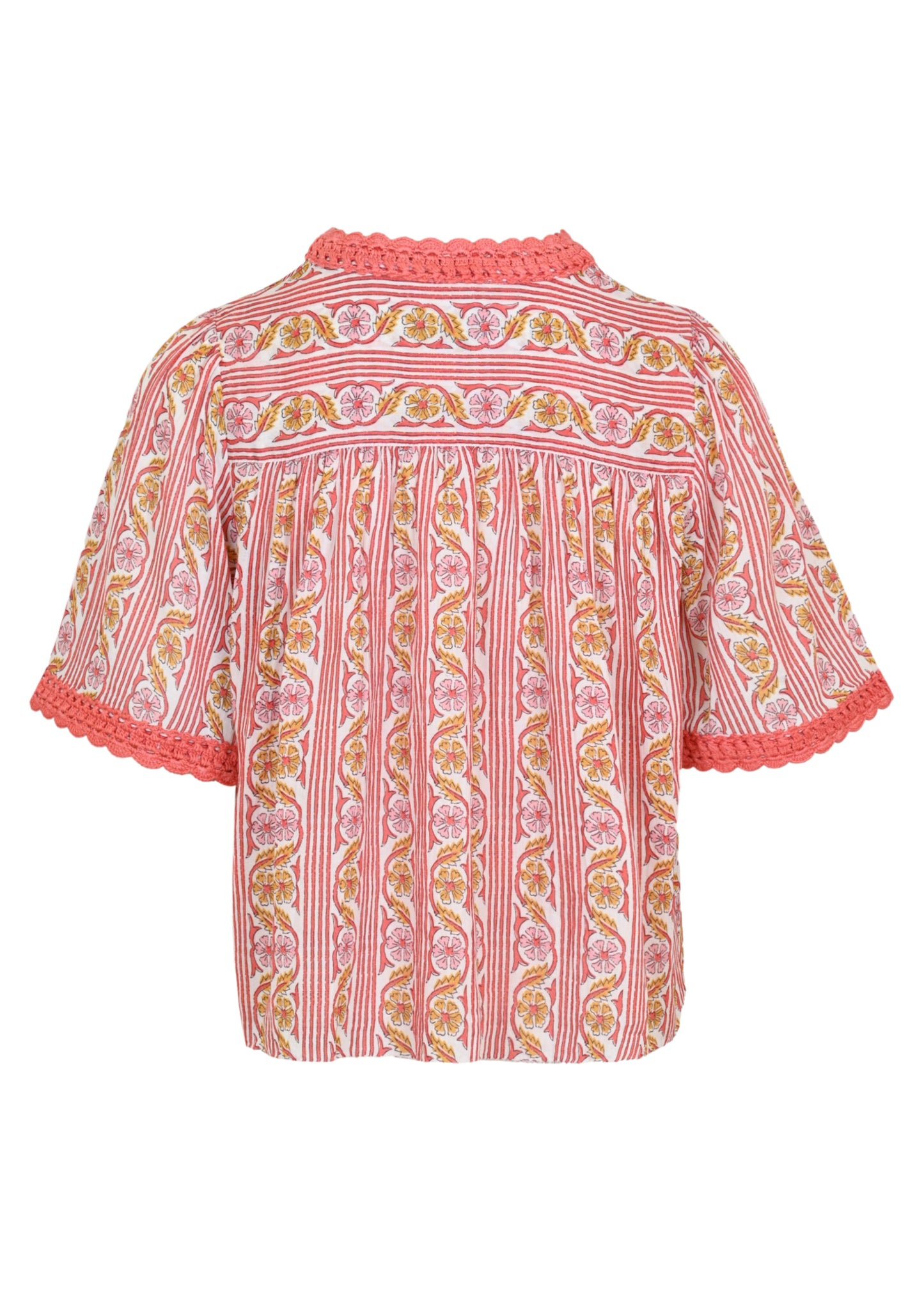 Load image into Gallery viewer, Meghry Retro Floral Block Top
