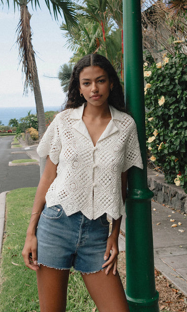 Nan Diamond Crochet Top