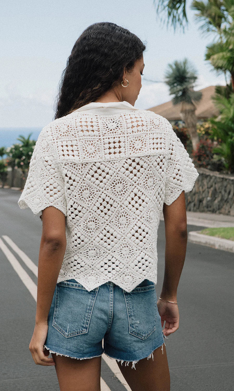 Load image into Gallery viewer, Nan Diamond Crochet Top
