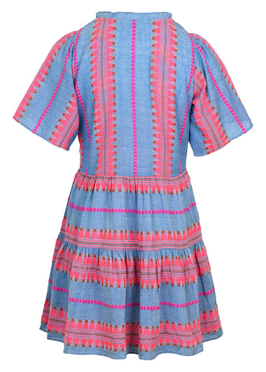 Oceana Scarf Stripe Mini Dress