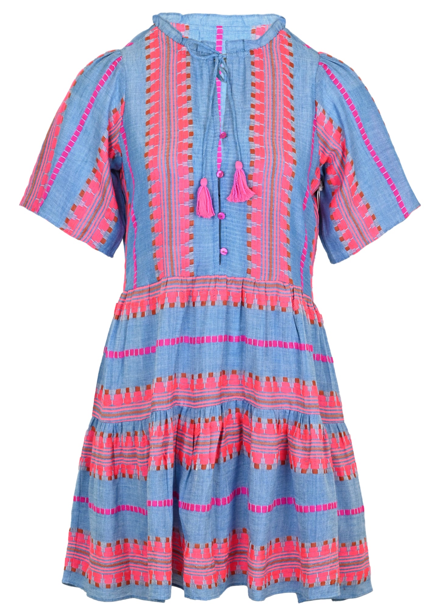 Load image into Gallery viewer, Oceana Scarf Stripe Mini Dress
