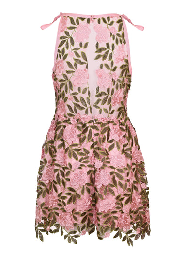 Saffi Rose Embroidery Mini Dress