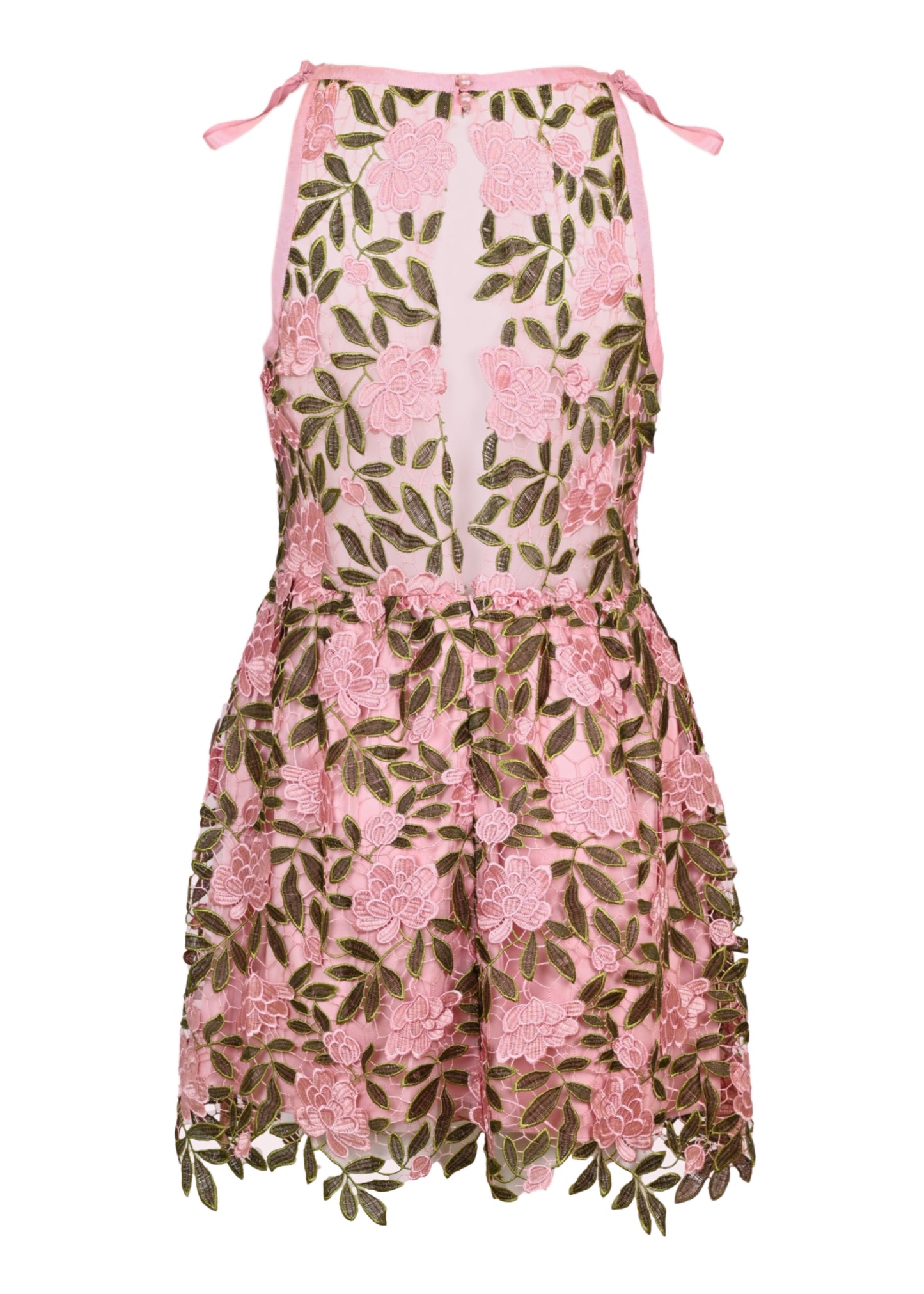 Load image into Gallery viewer, Saffi Rose Embroidery Mini Dress
