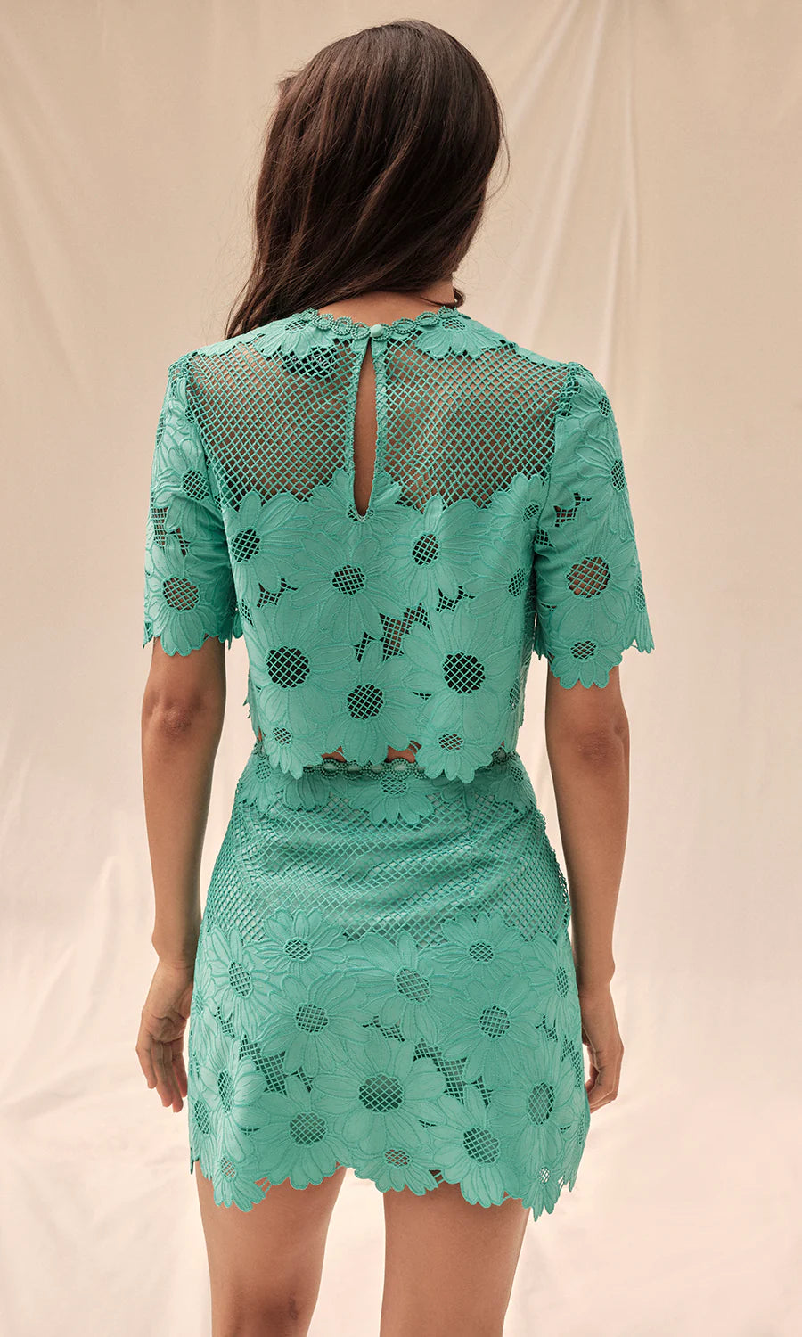 Load image into Gallery viewer, Seta Sunflower Mesh Eyelet Set
