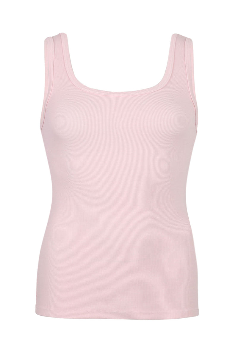 Scoop Tank Top Light Pink