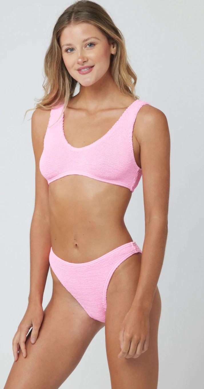 Load image into Gallery viewer, Barcelona Classic Bikini Full Strawberry Pink - ONE SIZE - Bikini Bottom
