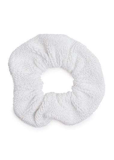 Elasticated White Scrunchie - ONE SIZE - Hair Bands
