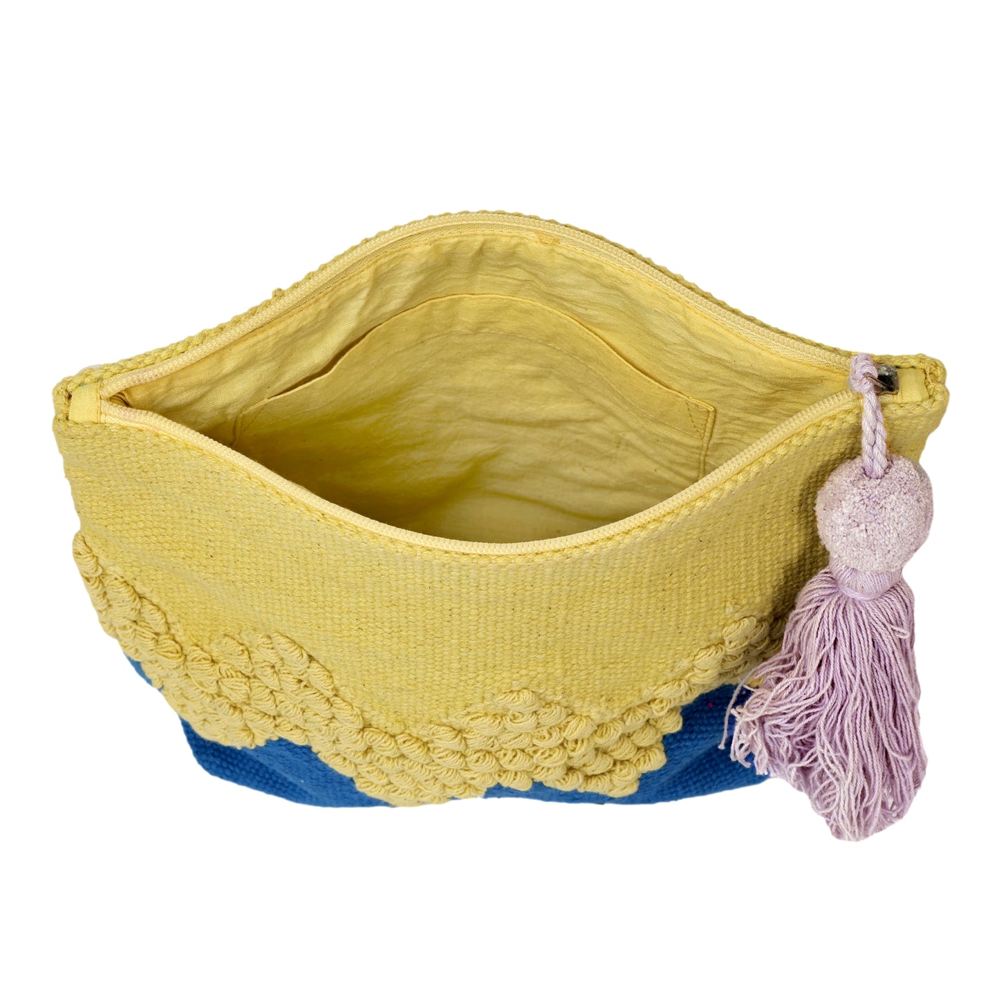 Load image into Gallery viewer, Zig Zag Pouch Blue/Yellow - ONE SIZE - Pouch
