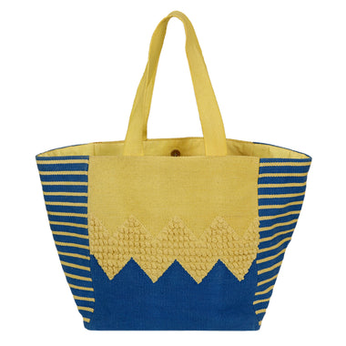 Zig Zag Tote Blue/Yellow - ONE SIZE - Bag