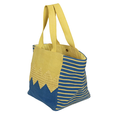Zig Zag Tote Blue/Yellow - ONE SIZE - Bag
