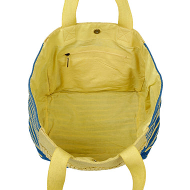 Zig Zag Tote Blue/Yellow - ONE SIZE - Bag