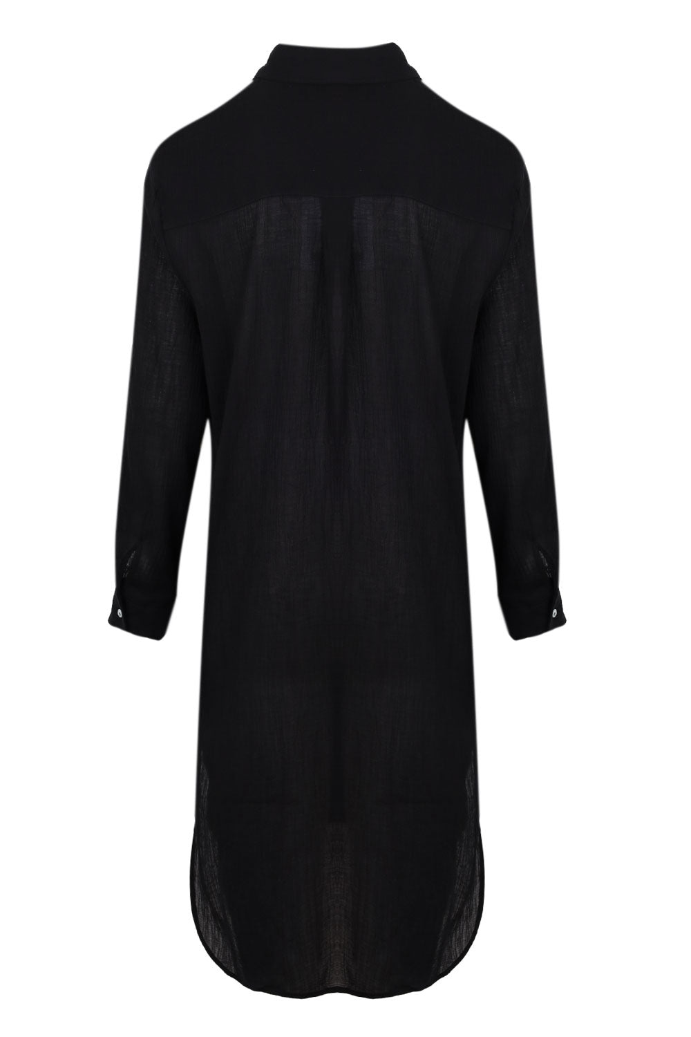 Load image into Gallery viewer, Crinkle Twill Beach Shirt Black
