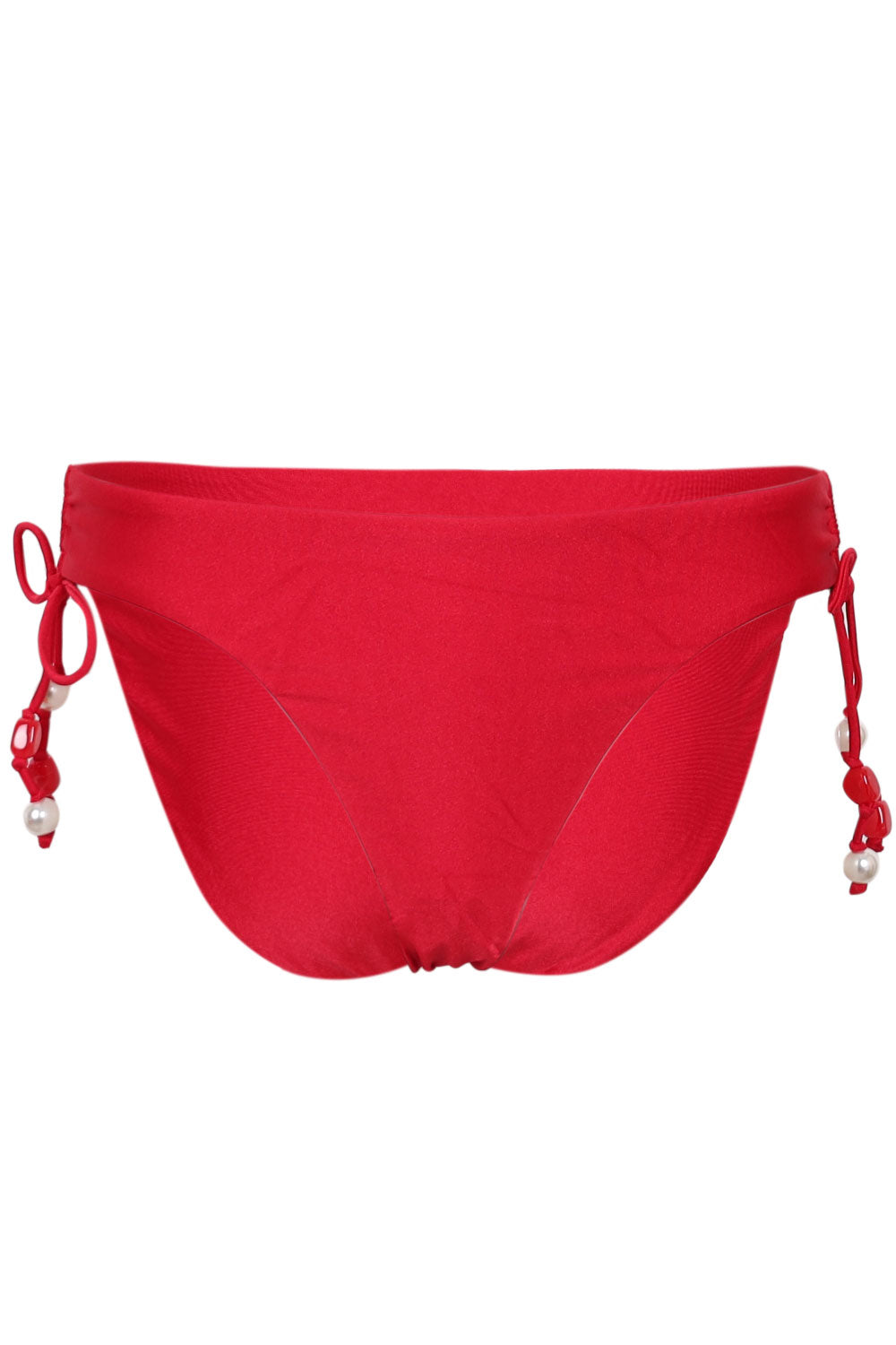 Load image into Gallery viewer, Palermo Loop Tie Side Bikini Bottom Cosmo Red
