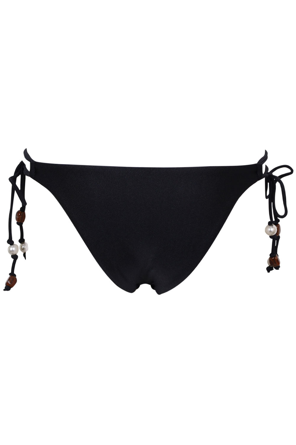 Load image into Gallery viewer, Palermo Loop Tie Side Rio Bikini Bottom Black Pearl
