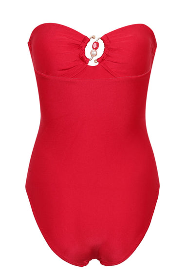 Palermo Ring Front Bandeau One Piece Cosmo Red