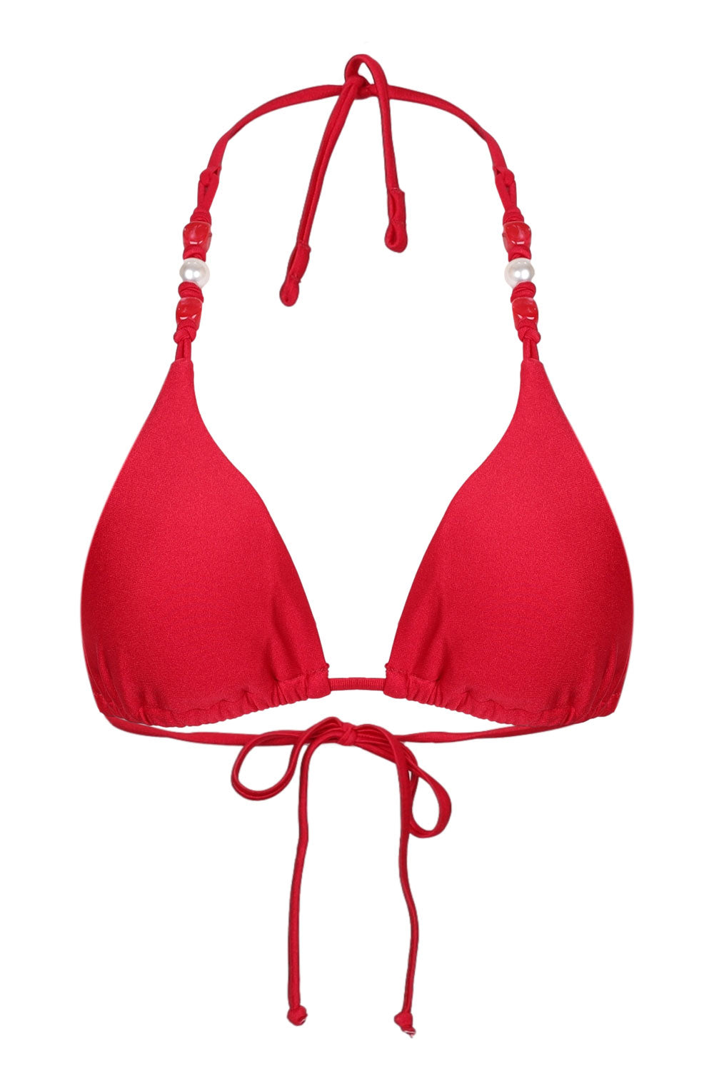 Load image into Gallery viewer, Palermo Triangle Bikini Top Cosmo Red
