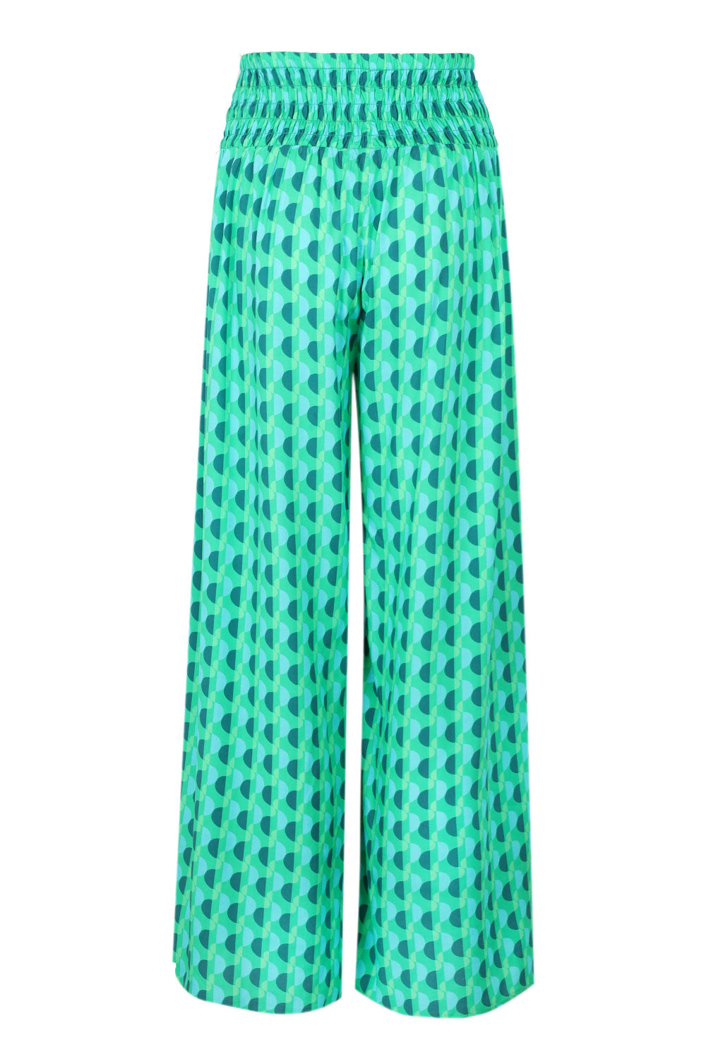 Load image into Gallery viewer, Shirred Waist Wrap Pant Vivid Green
