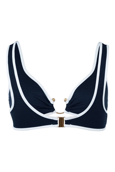 Beach Bound-Ring Front Shoulder Tank True Navy