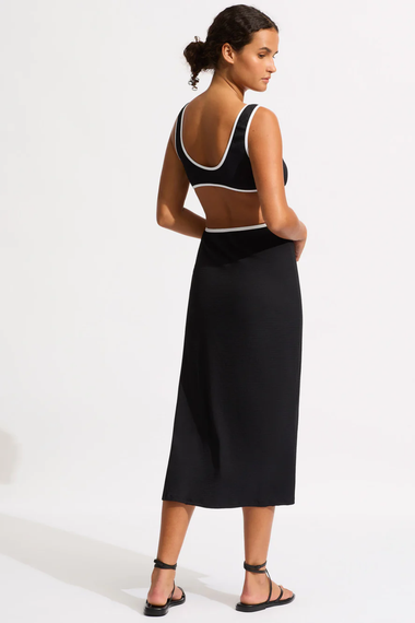 Beach Bound Midi Dress Black