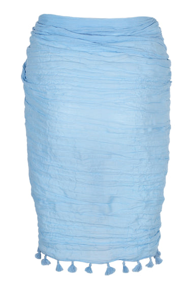 Beach Edit Cotton Gauze Sarong Cornflower