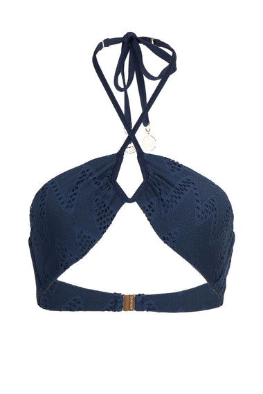 Chiara Diamond Wire Bandeau Top True Navy
