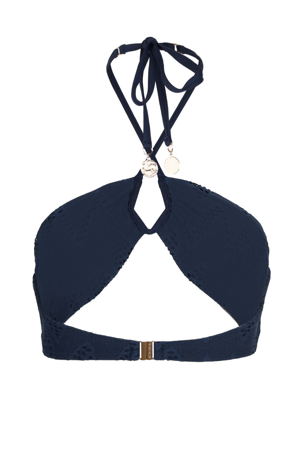 Load image into Gallery viewer, Chiara Diamond Wire Bandeau Top True Navy
