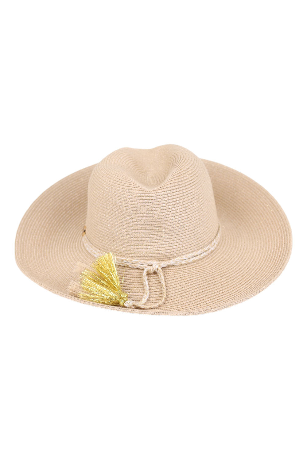Load image into Gallery viewer, Collapsible Fedora Hat Gold

