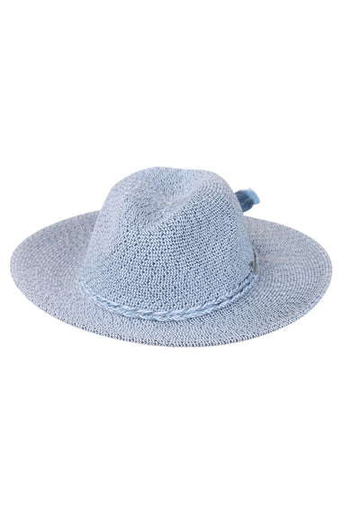 Collapsible Fedora Hat Indigo