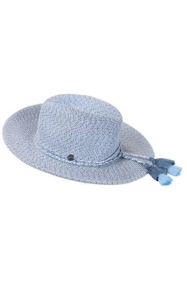 Collapsible Fedora Hat Indigo