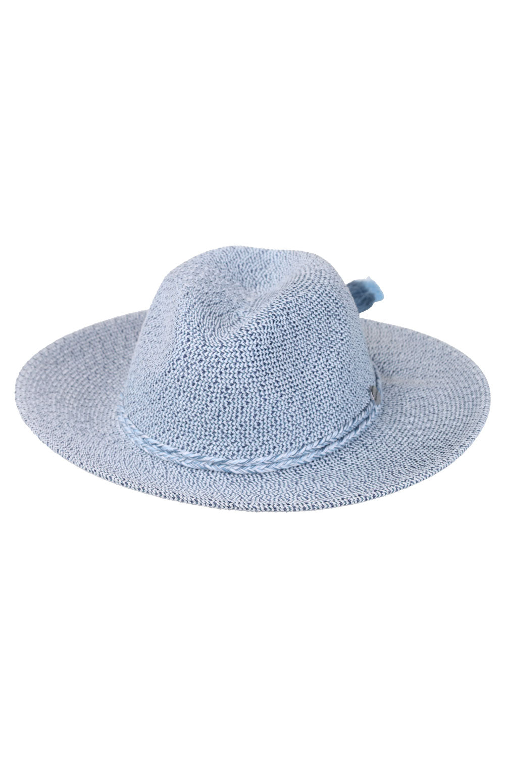 Load image into Gallery viewer, Collapsible Fedora Hat Indigo
