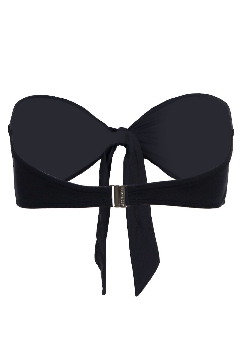 Load image into Gallery viewer, Seafolly Collective Twist Tie Front Bandeau Top Black
