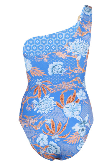 Eden One Shoulder One Piece Azure