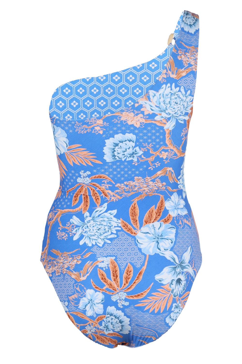 Load image into Gallery viewer, Eden One Shoulder One Piece Azure
